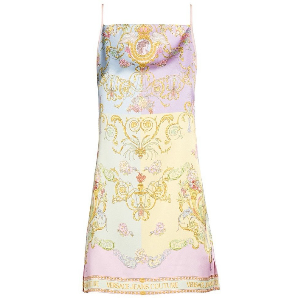 Versace Jeans Couture Women's Confetti Satin Slip Dress - Confetti
